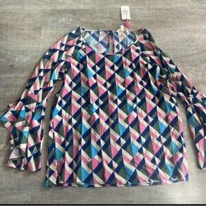 Colorful Geometric Women's Blouse